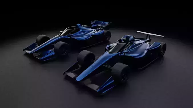 Indycar 2020 Pack Road and Oval 3D model
