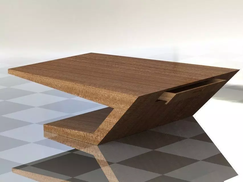 mesa wooden coffee table Free 3D model