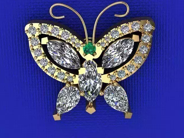 Pretty butterfly brooch