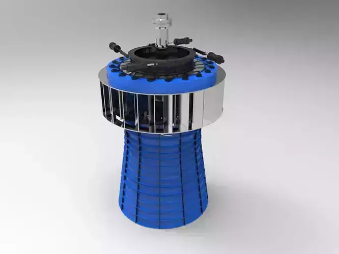 Turbina Kaplan Free 3D model
