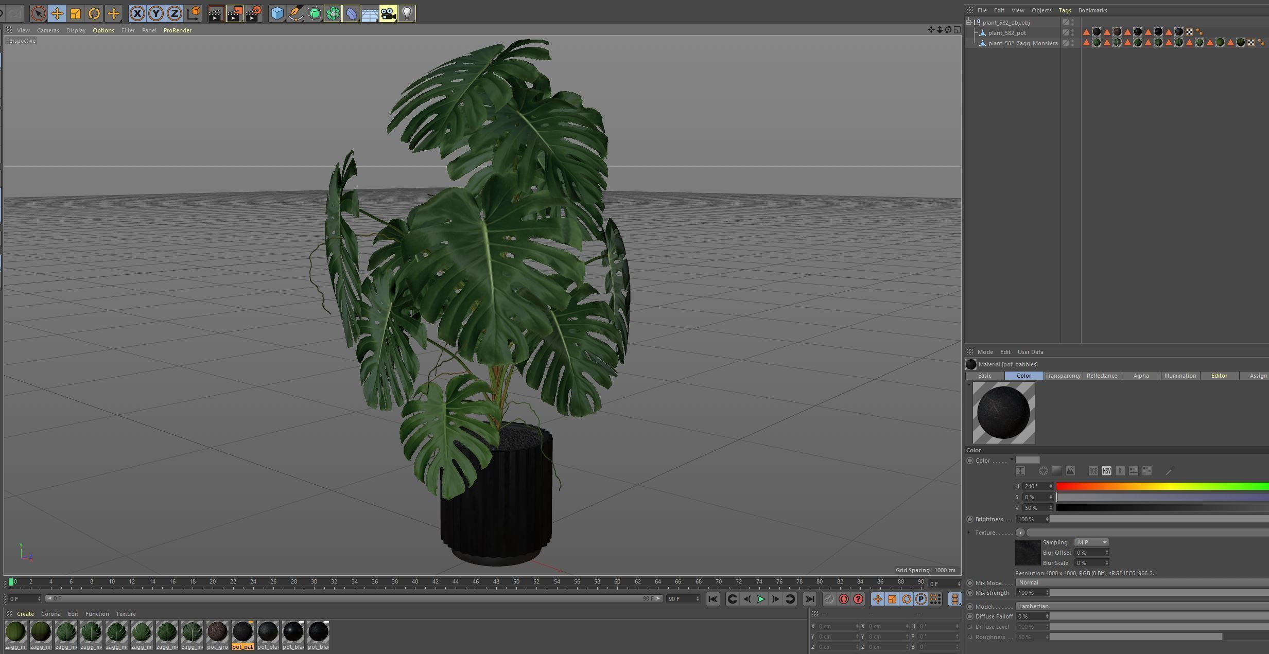 Plants collection 582 3D model_6