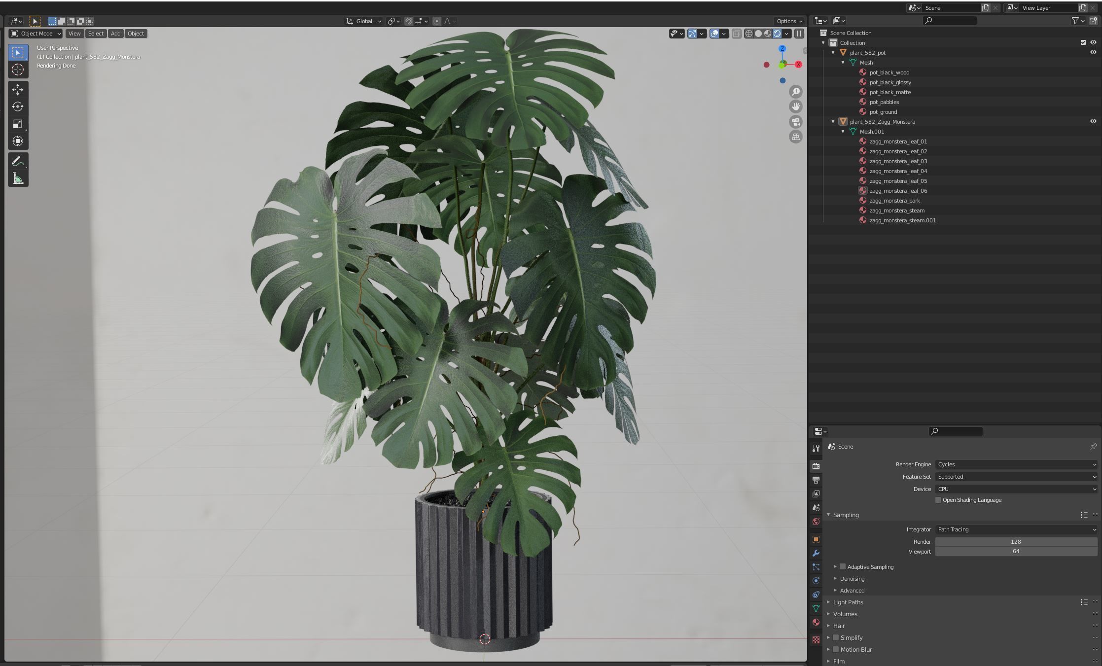 Plants collection 582 3D model_5