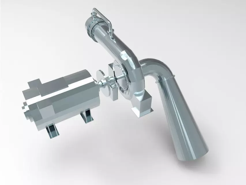 Turbine Francis Free 3D model_0