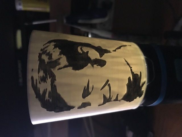 BELMONDO steve mcqueen shot glass 3D print model_2