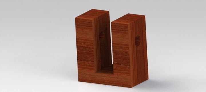 Nutcracker wooden piece of wood Free 3D model_9