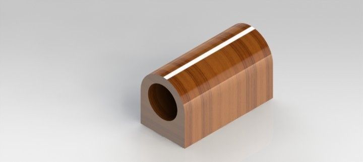 Nutcracker wooden piece of wood Free 3D model_1