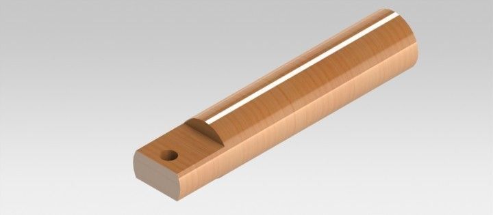 Nutcracker wooden piece of wood Free 3D model_6