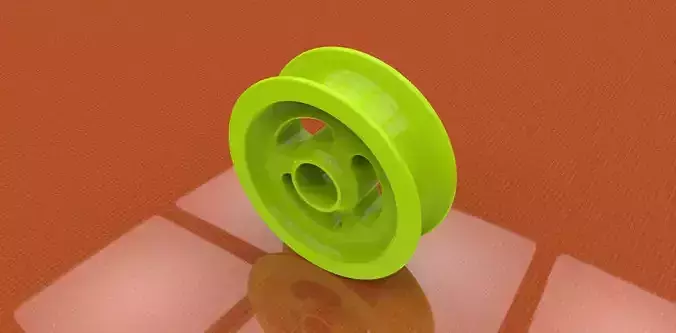 plastic pully 3D model