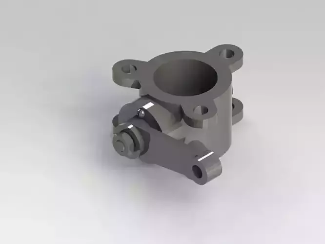 Valve metal pipe with two holes