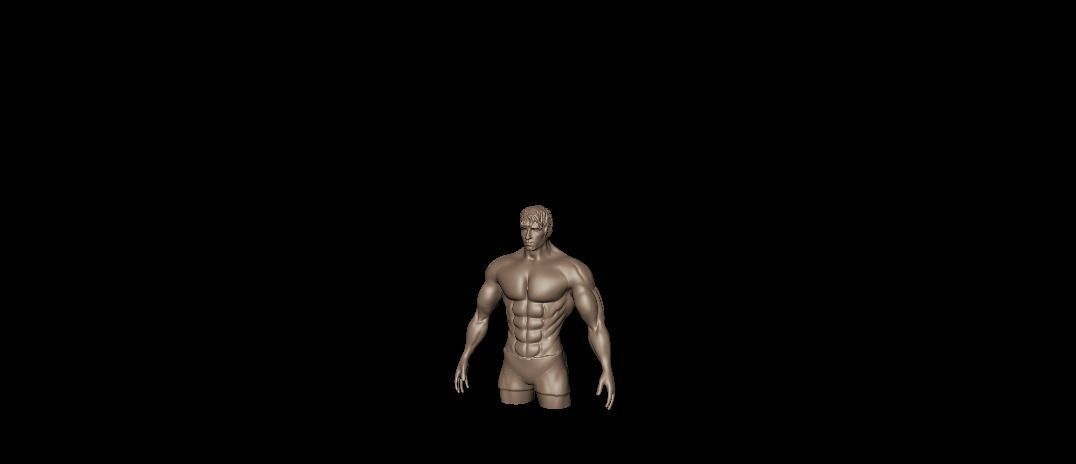 Muscles male mannequin Free 3D print model