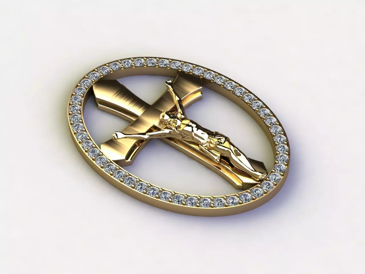 Jesus Christ Pendant  3D model_0