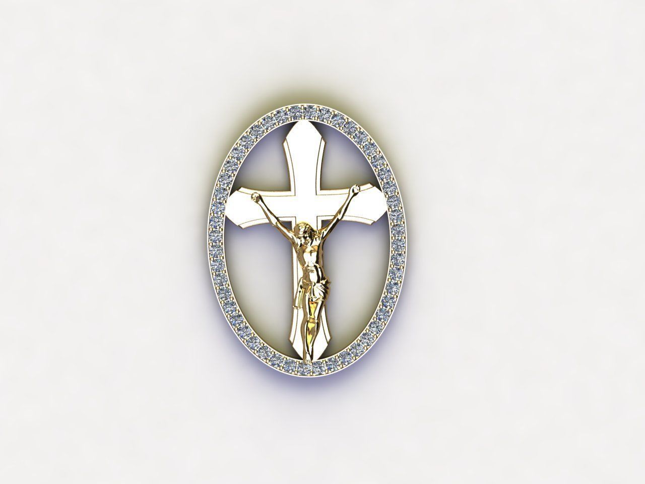 Jesus Christ Pendant  3D model_2