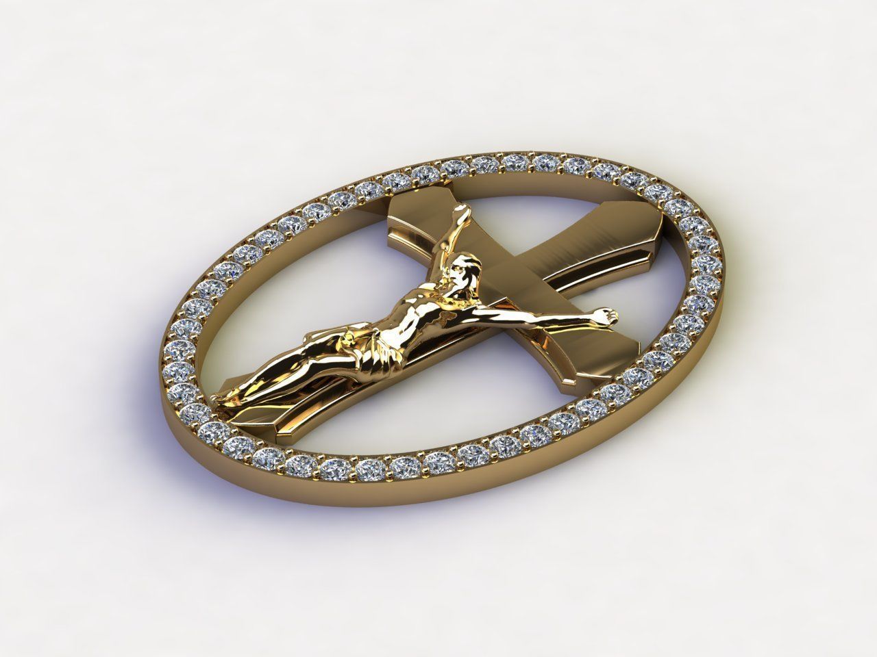 Jesus Christ Pendant  3D model_3