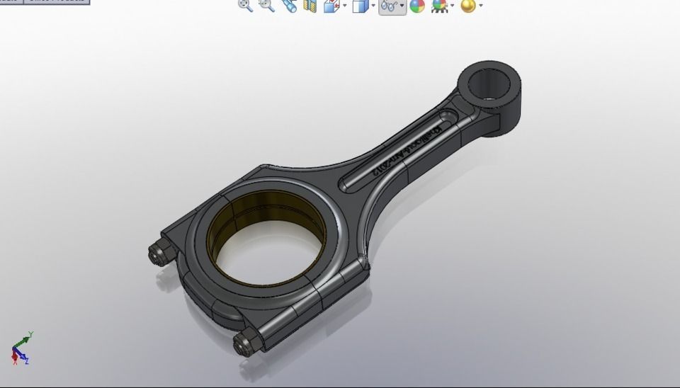 connecting rod 3D model_1