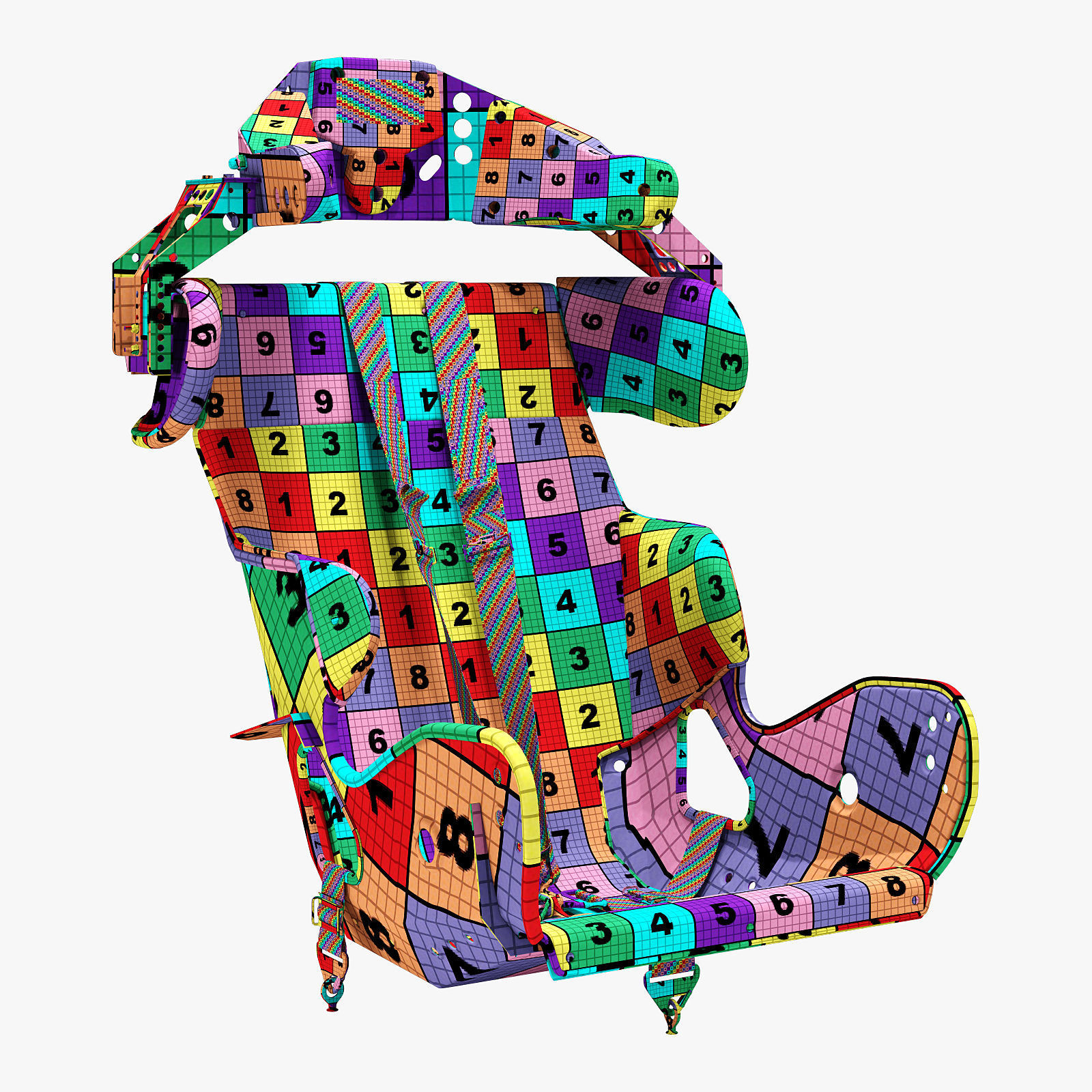 kirkey containment racing seat 3D model_20