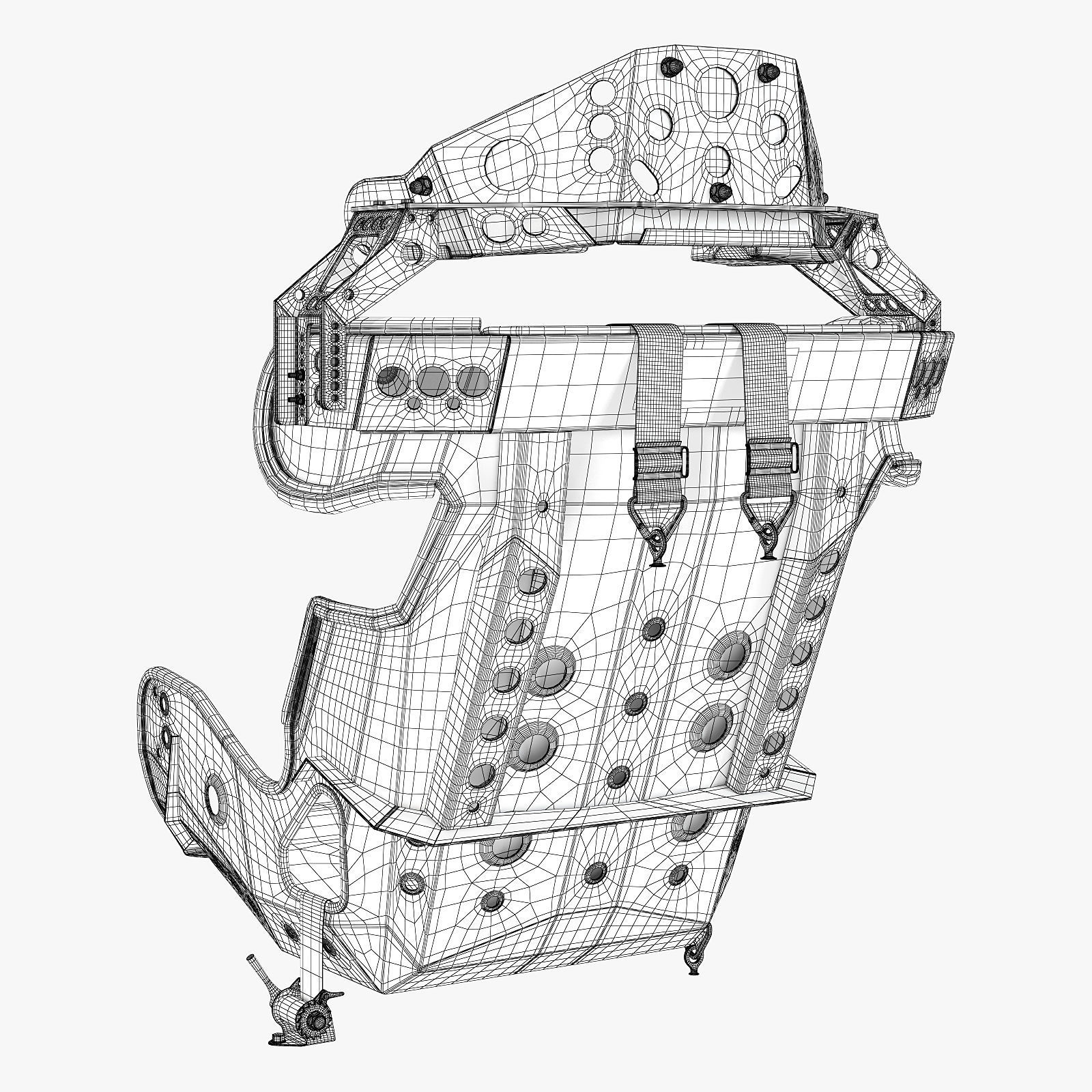 kirkey containment racing seat 3D model_19