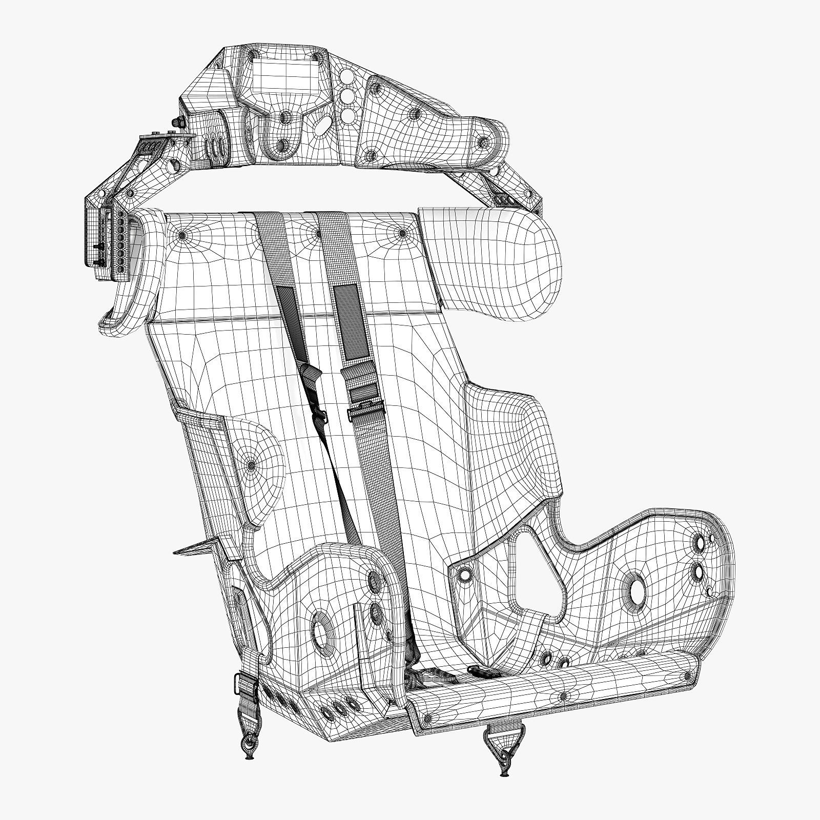 kirkey containment racing seat 3D model_18