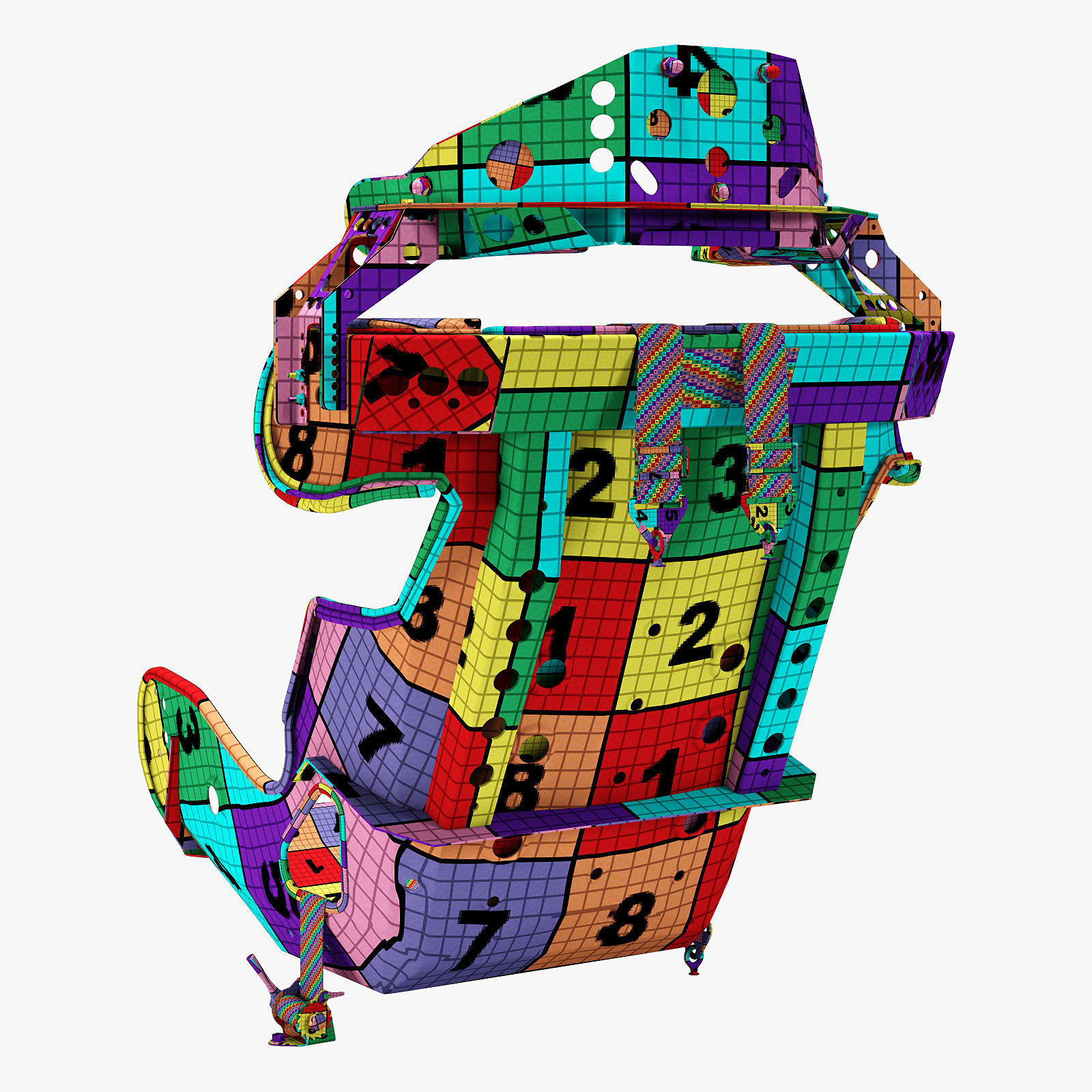 kirkey containment racing seat 3D model_21