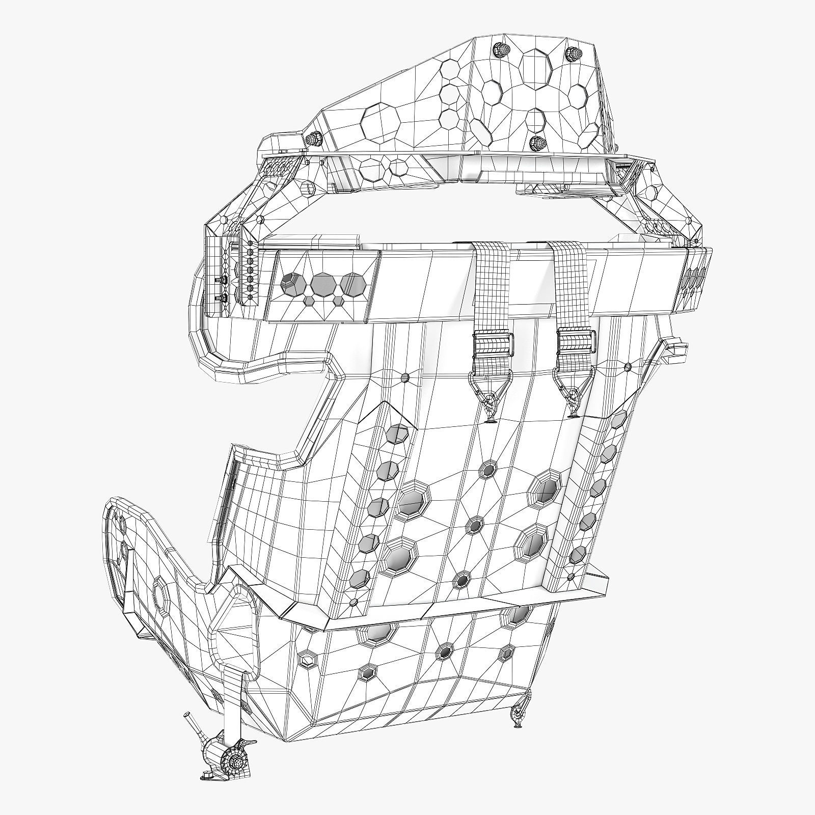 kirkey containment racing seat 3D model_17