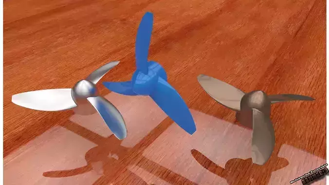 a propeller three propellers