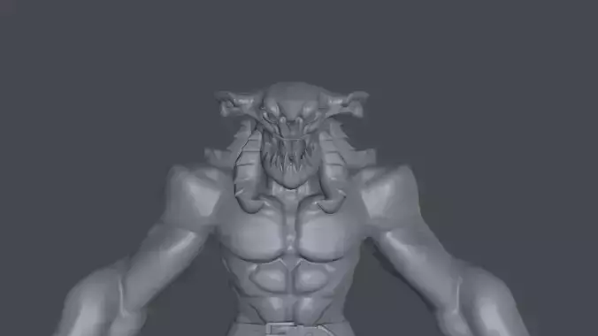 Stylized sea creature High-poly 