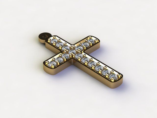 Jesus Christ Pendant light gold cad design 3D model_2