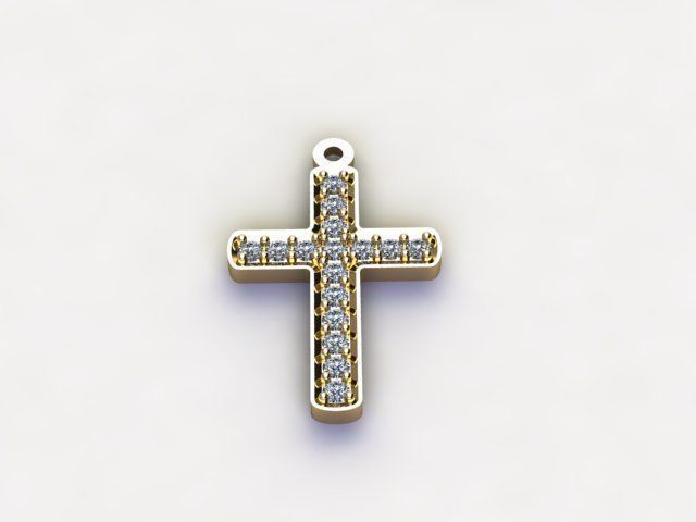 Jesus Christ Pendant light gold cad design 3D model_3