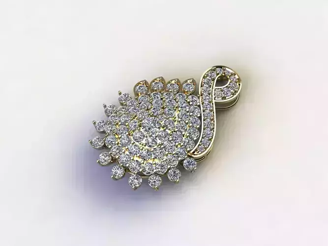 diamond women pendant 