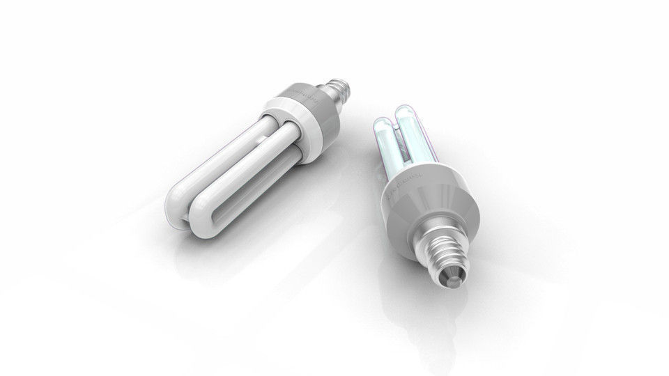 Neon lamp  3D model_2