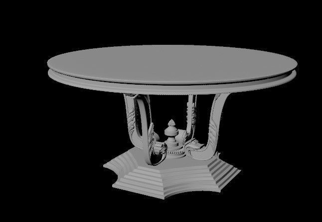 dining table 3D model_3