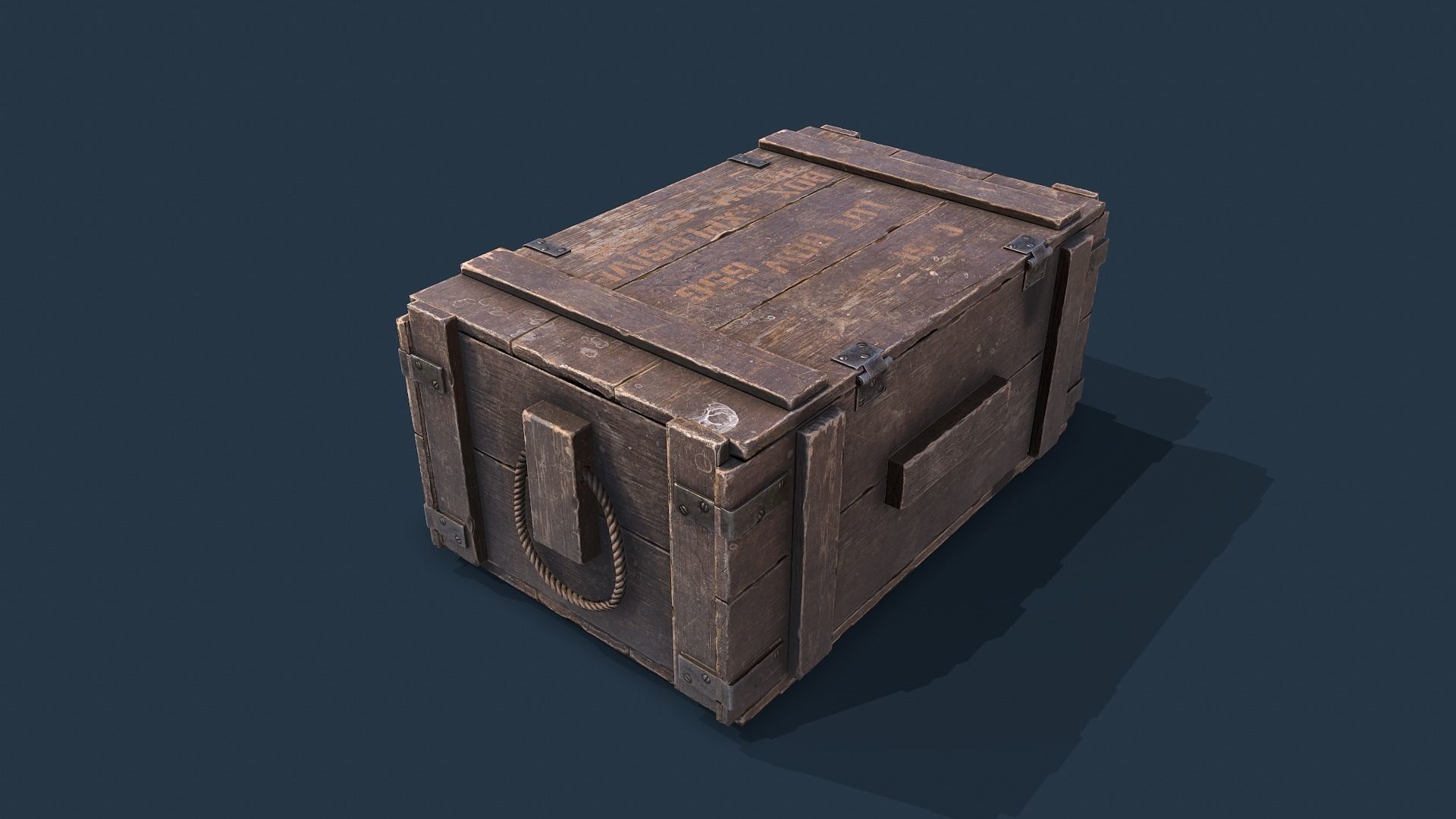 Dynamite Box  Low-poly 3D model_6
