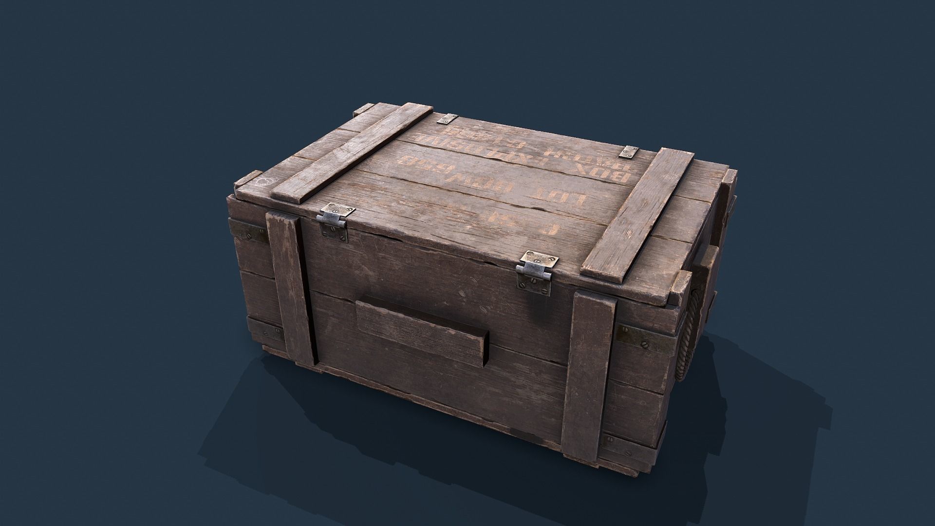 Dynamite Box  Low-poly 3D model_5