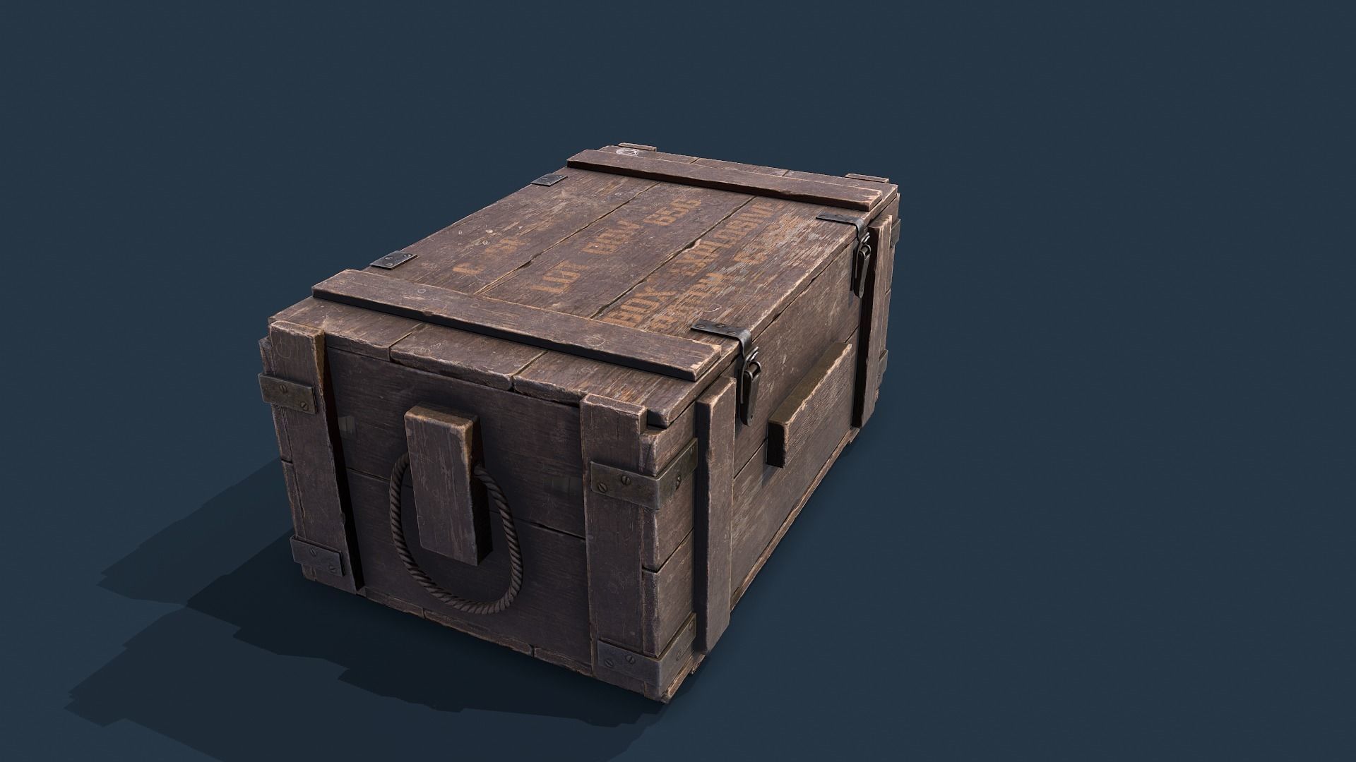 Dynamite Box  Low-poly 3D model_4