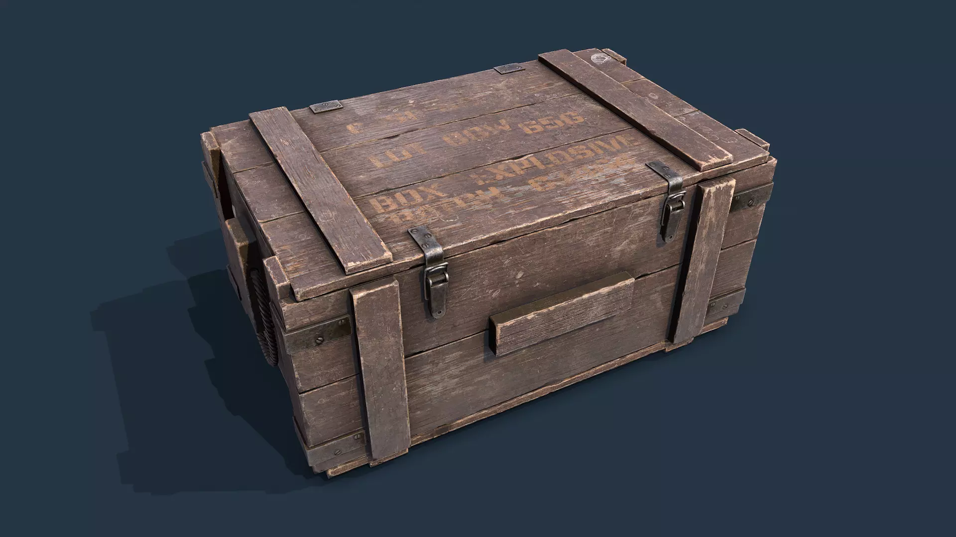Dynamite Box  Low-poly 3D model_0