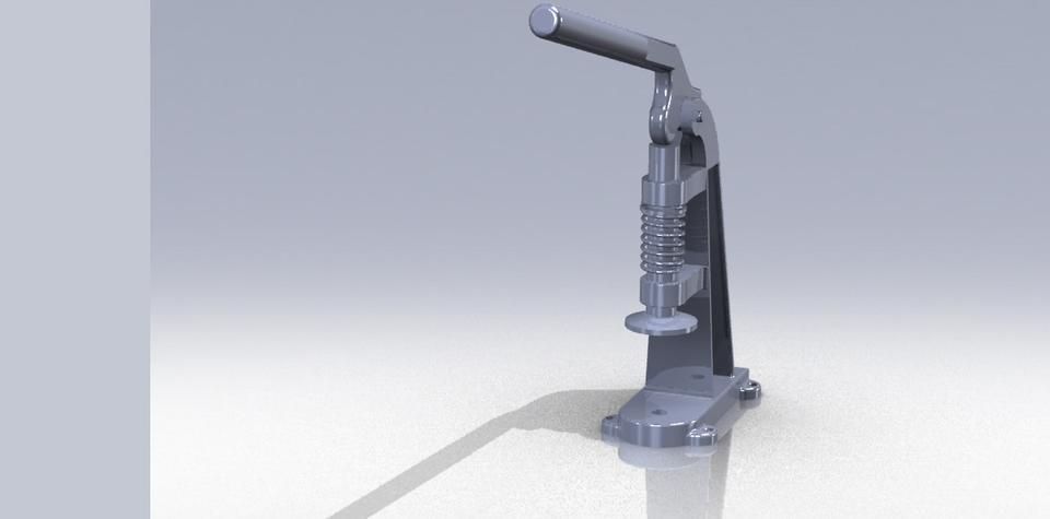 Button Cover Machine Free 3D model_3