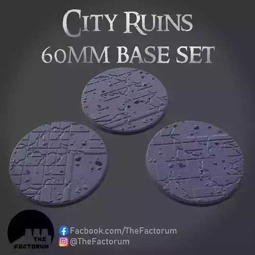 60mm City Ruins set Pre-Supported