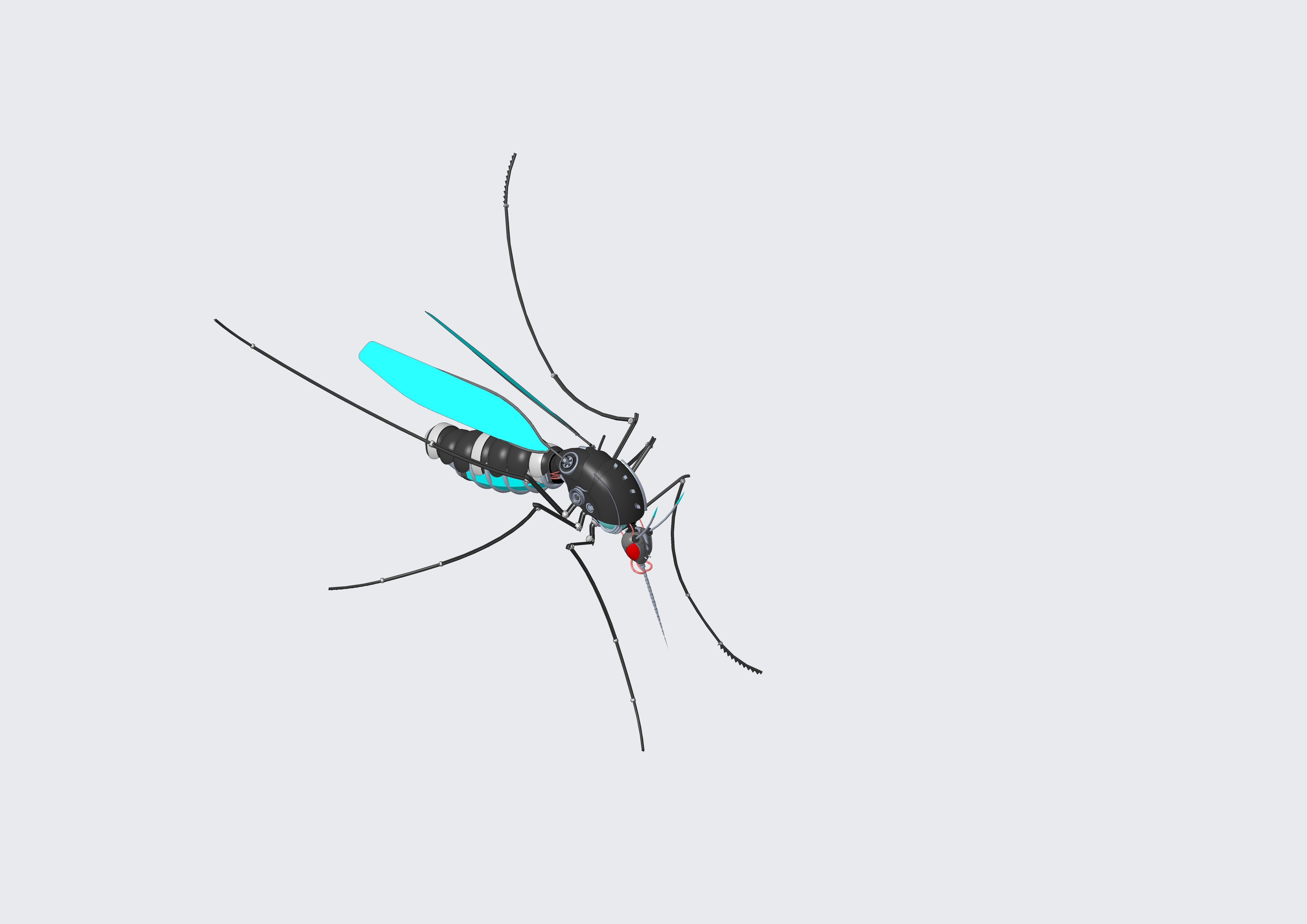 Mosquito robot 3D model_4