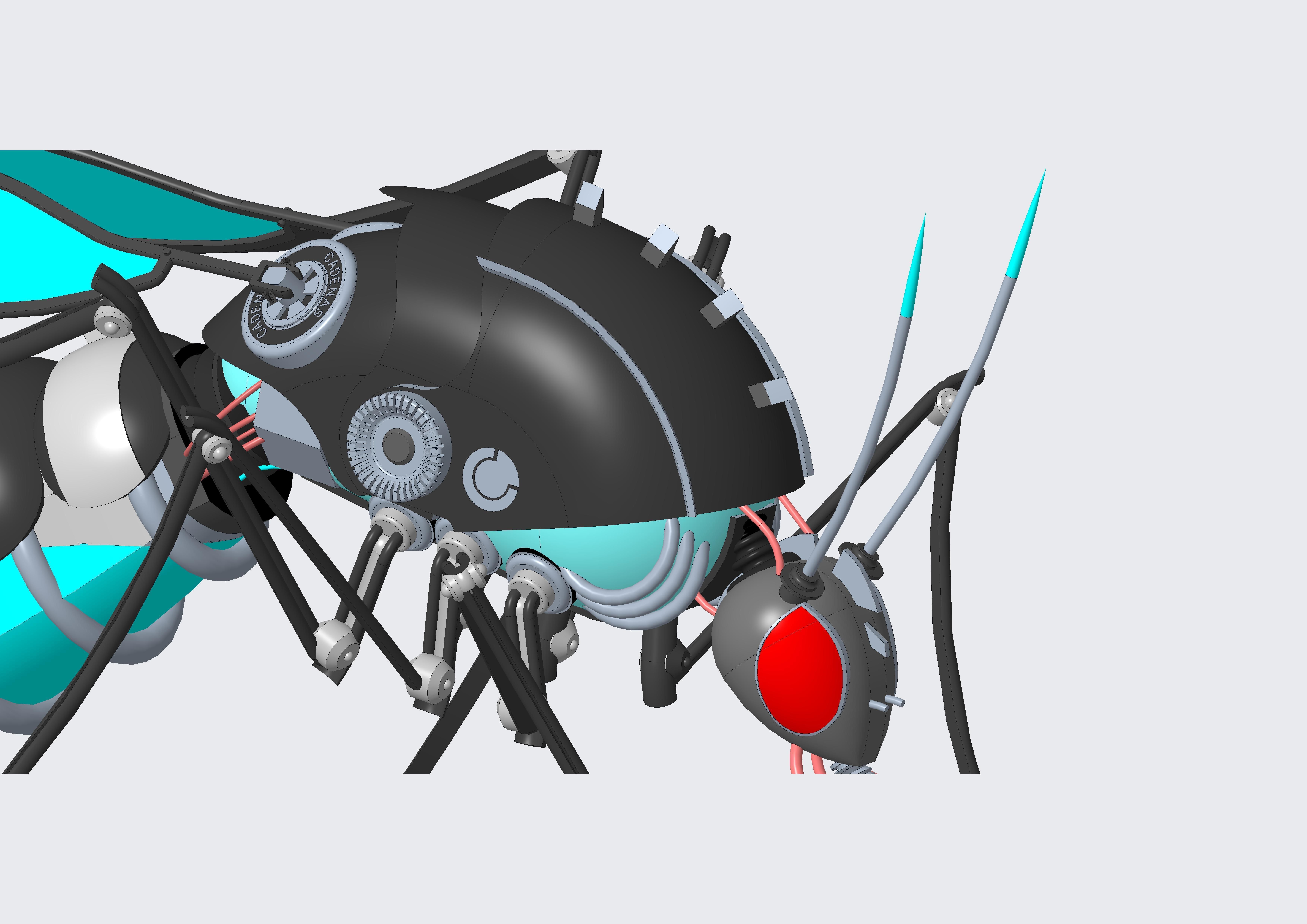 Mosquito robot 3D model_6