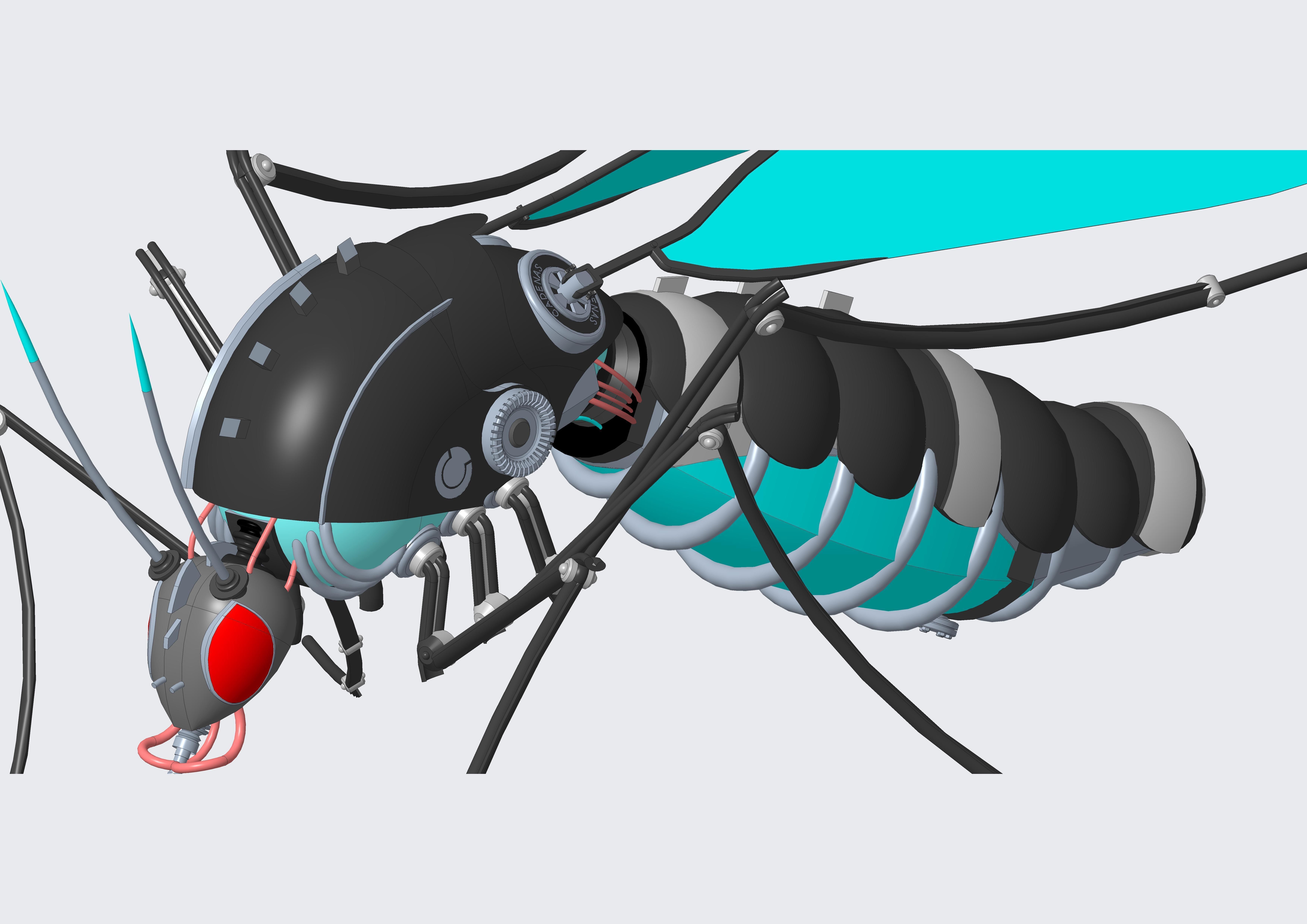 Mosquito robot 3D model_8
