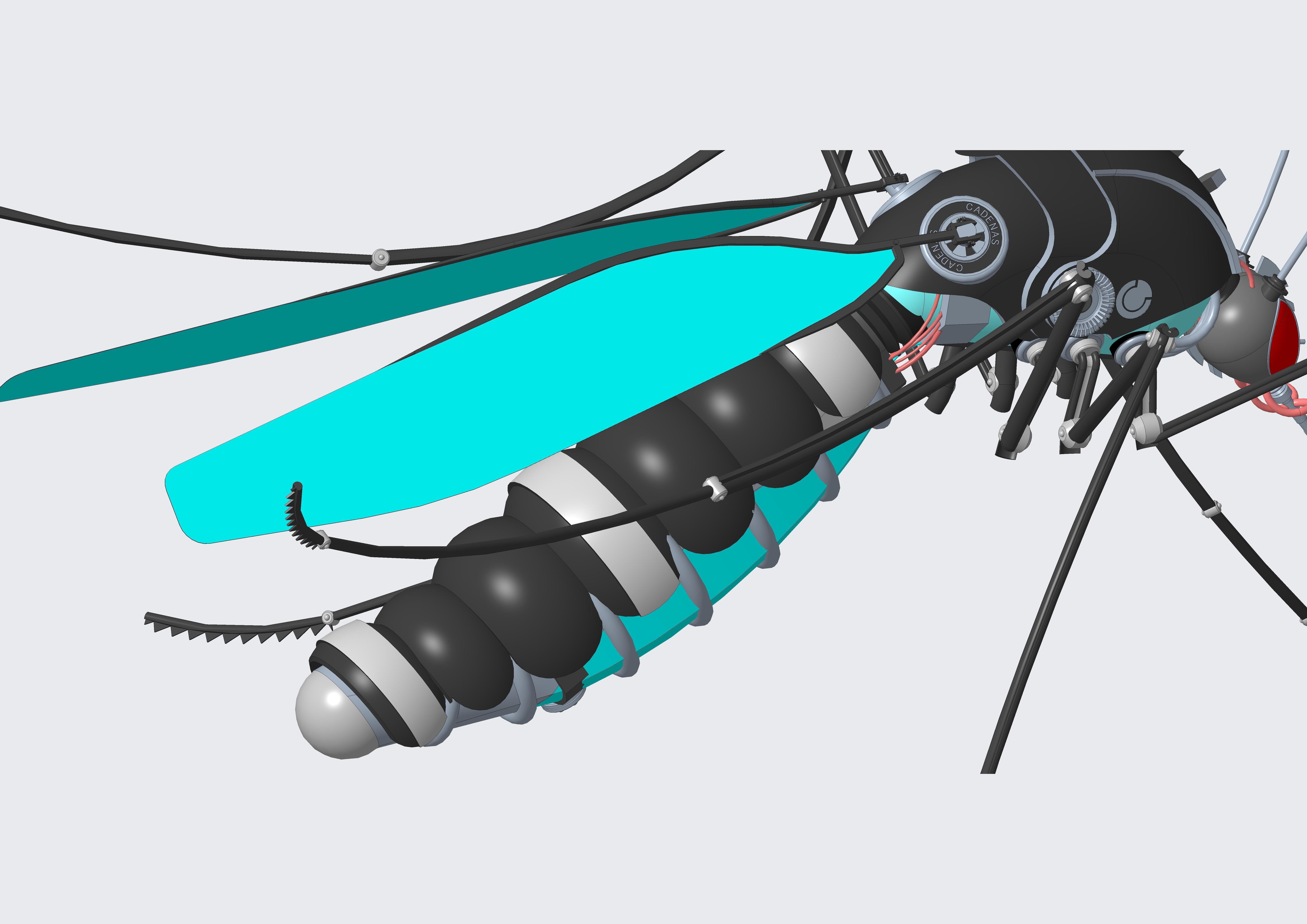 Mosquito robot 3D model_7