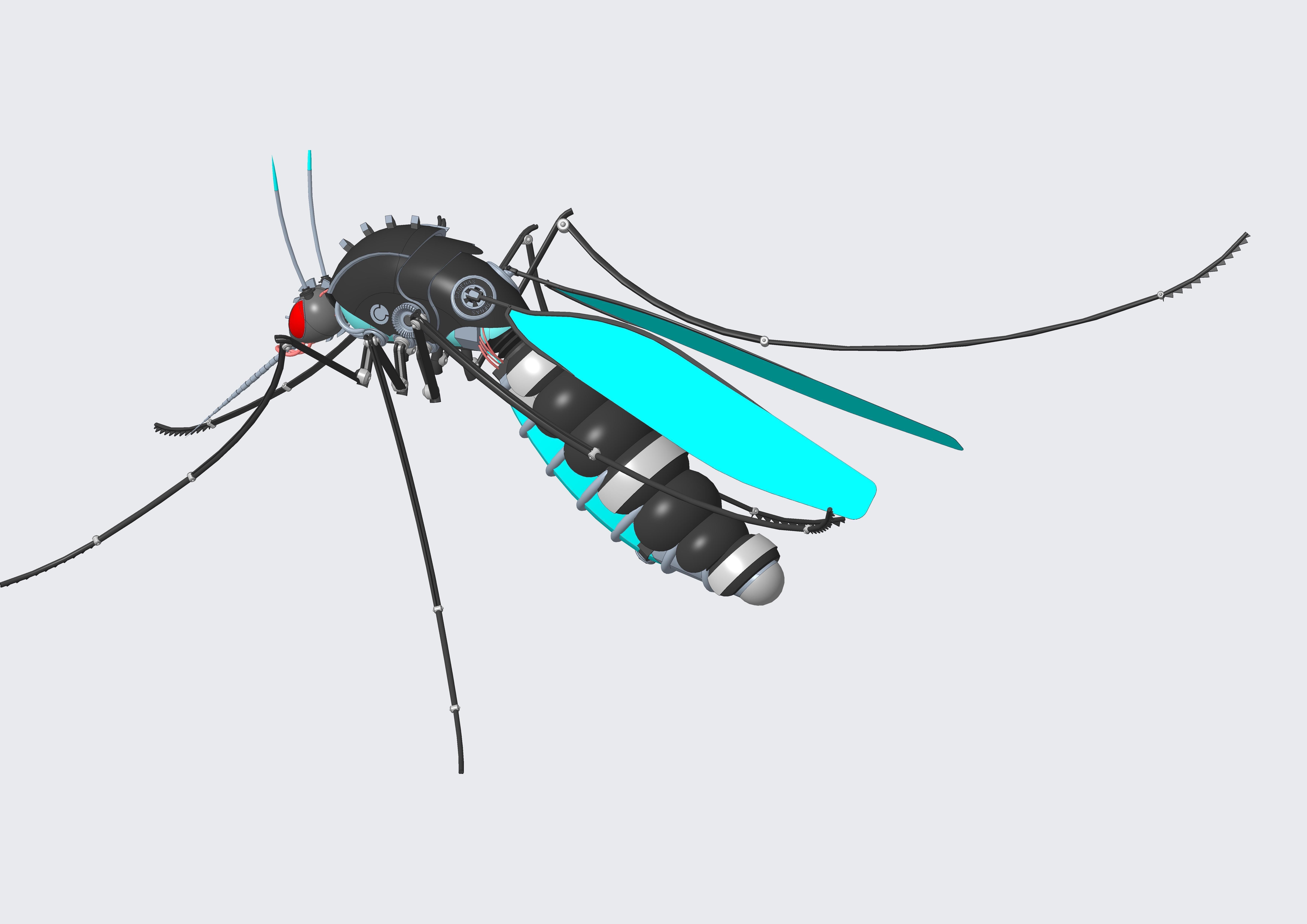 Mosquito robot 3D model_2