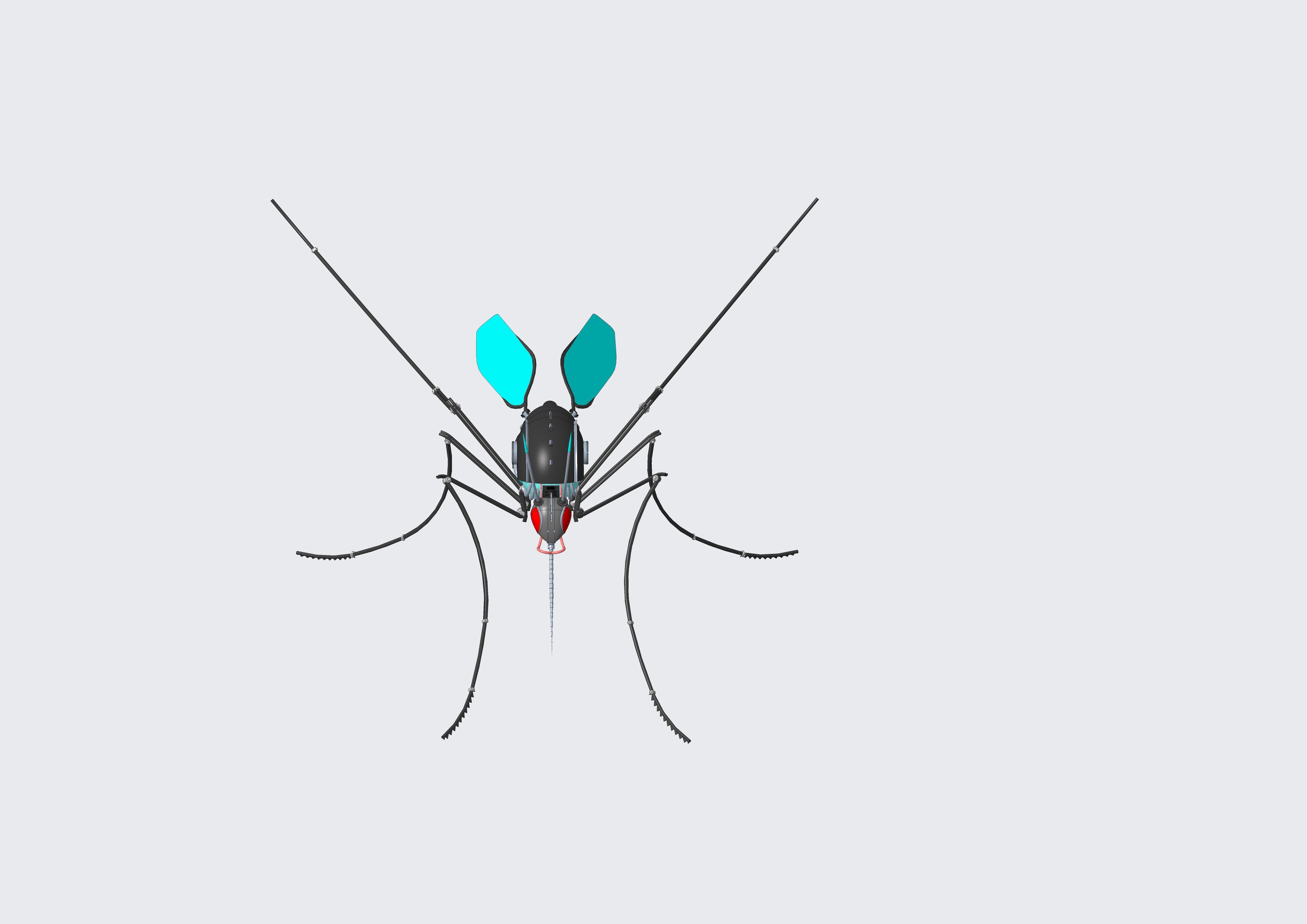 Mosquito robot 3D model_3
