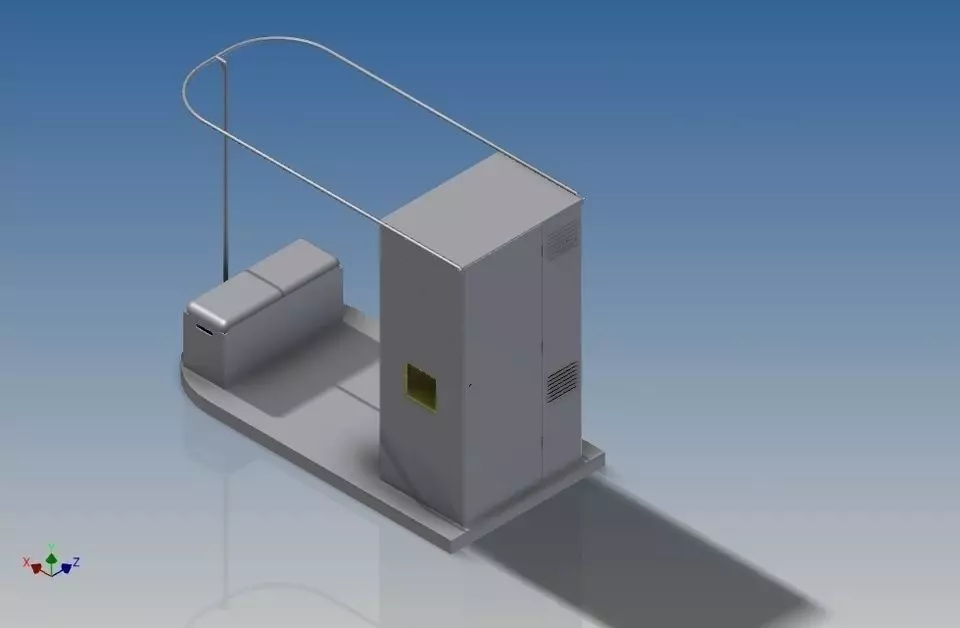 photoboot front of computer tower Free 3D model_0