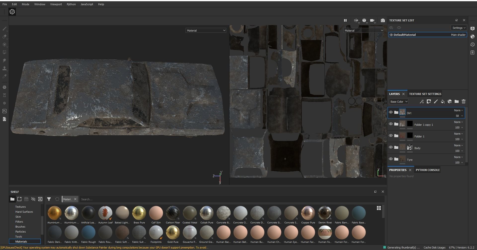 Game ready Abandoned damaged ruin wrecked Vehicle car collection 3D model_7