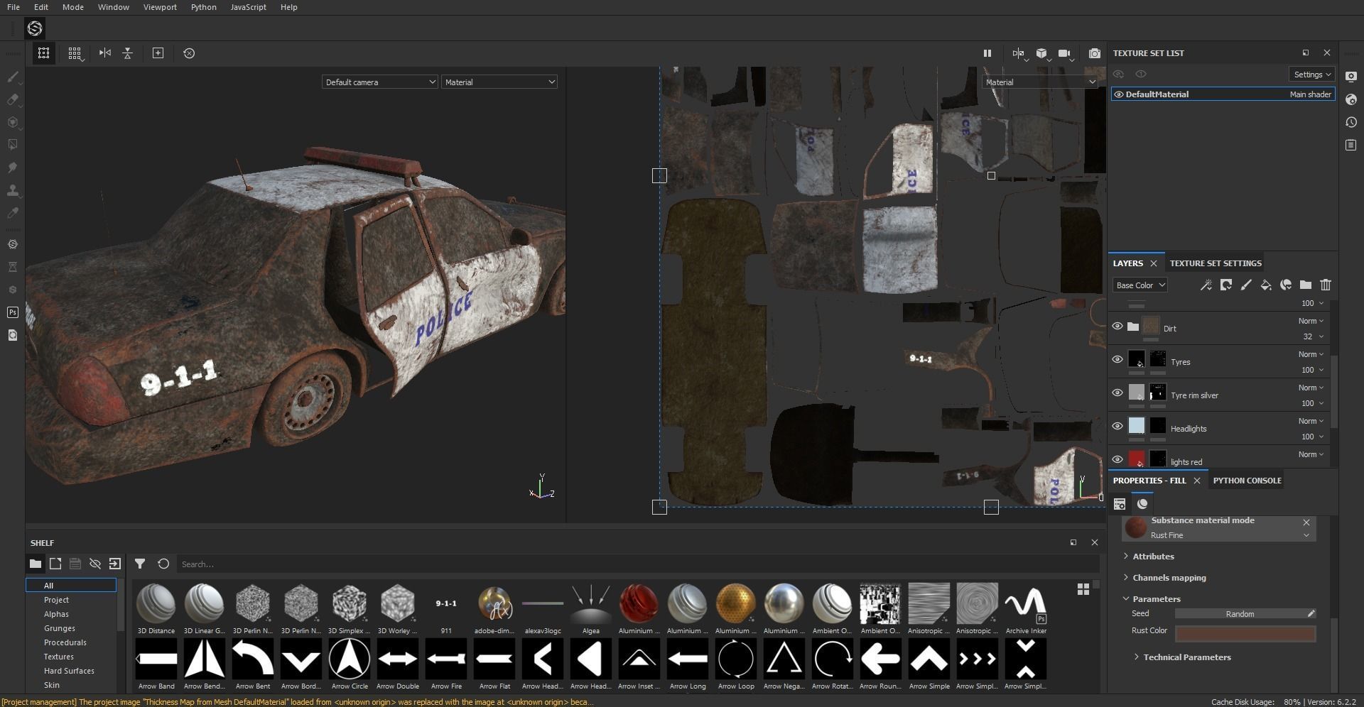 Game ready Abandoned damaged ruin wrecked Vehicle car collection 3D model_4