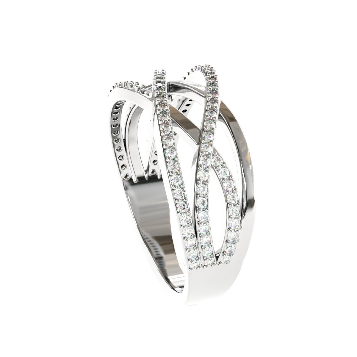 Engagement Fancy Ring 3D print model_5