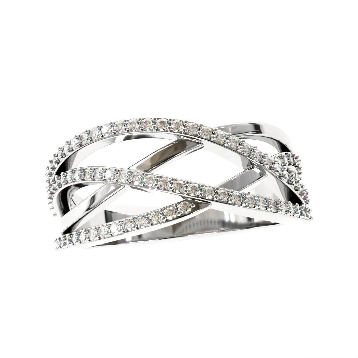 Engagement Fancy Ring 3D print model_4