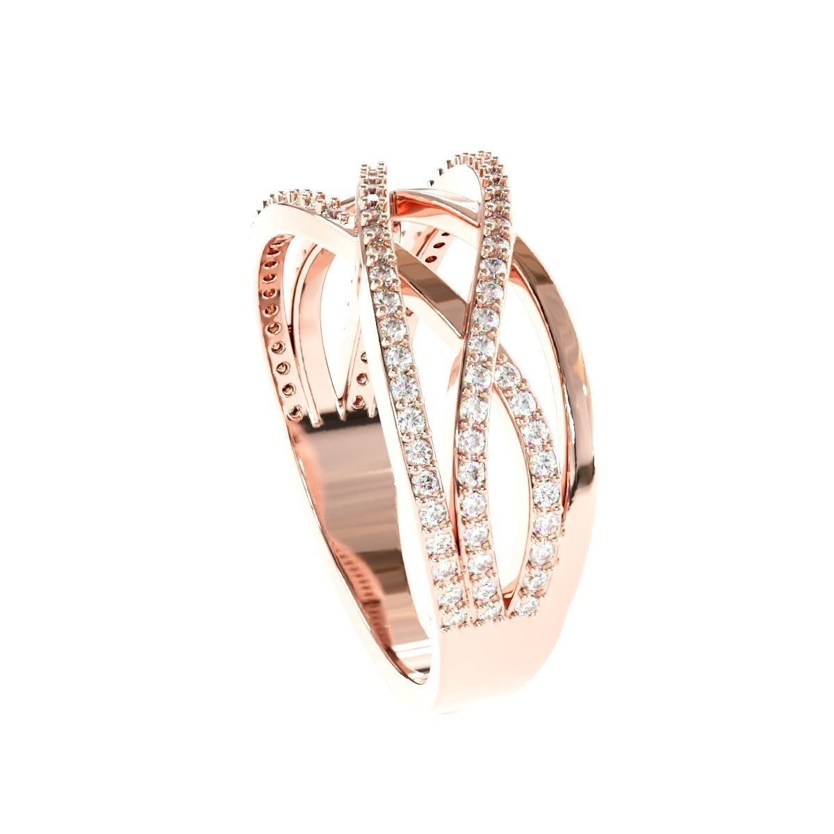 Engagement Fancy Ring 3D print model_1