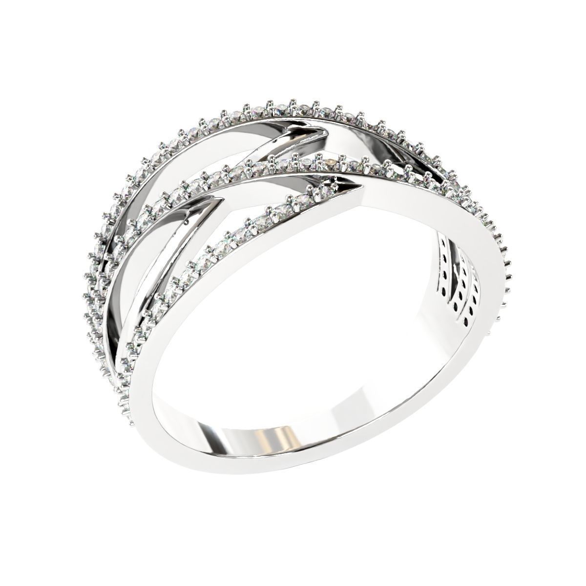Engagement Fancy Ring 3D print model_6