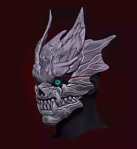 Kaiju No 8 Cosplay Mask - Kafka Hibino 3D print model